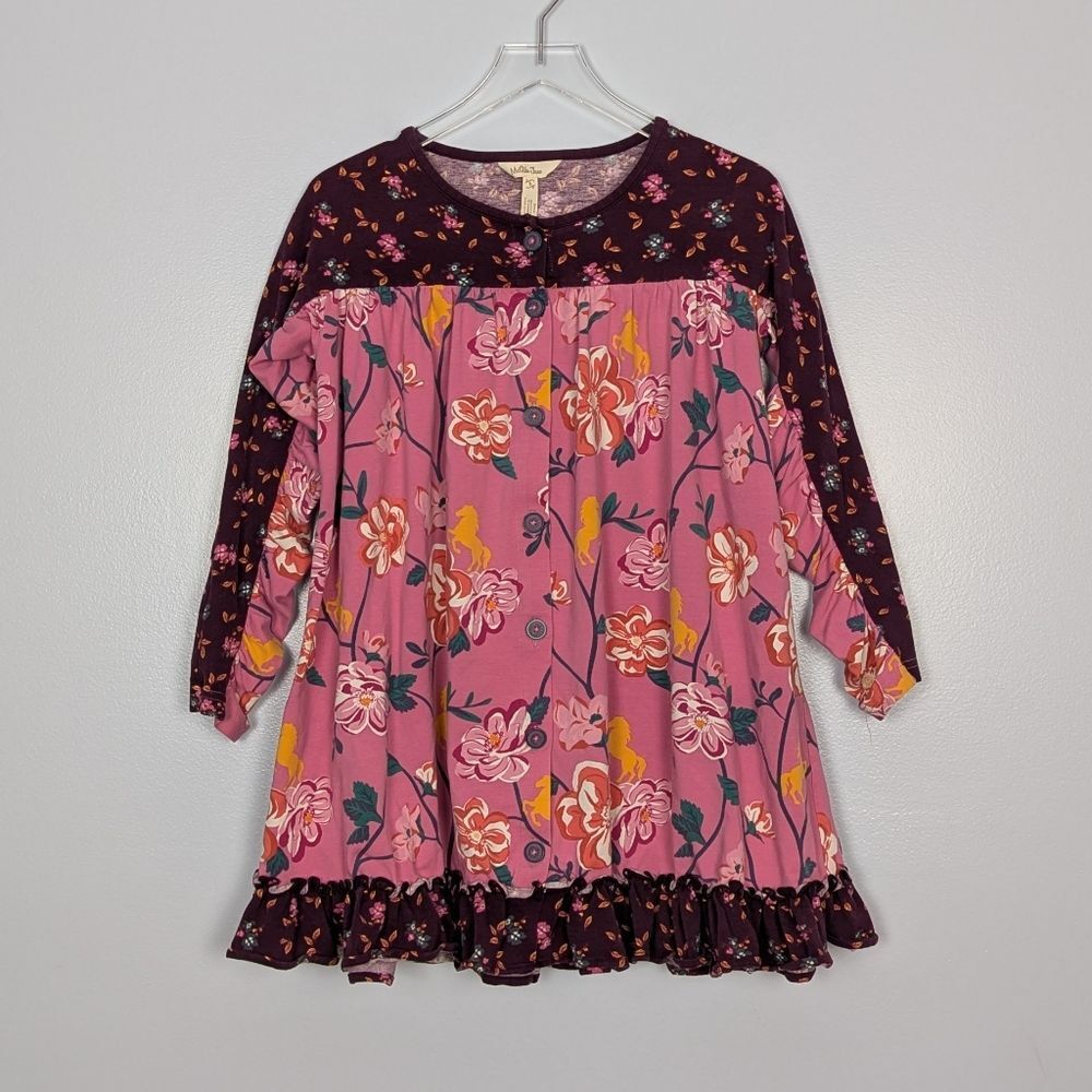 Matilda Jane Fresh Cut Flowers Pink Floral Dress 8